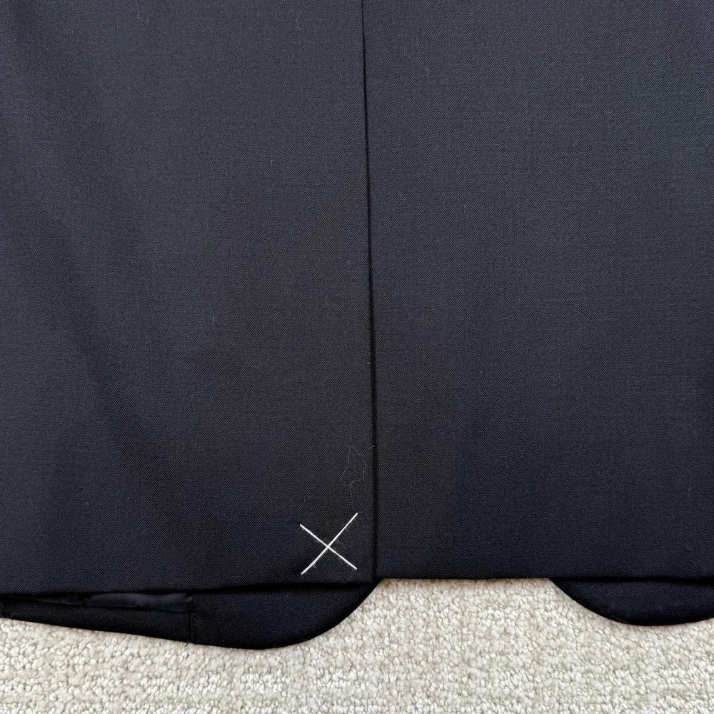 NEW Jos A Bank Mens 48S Black Traveler Regal Fit Wool Blazer Sport Coat